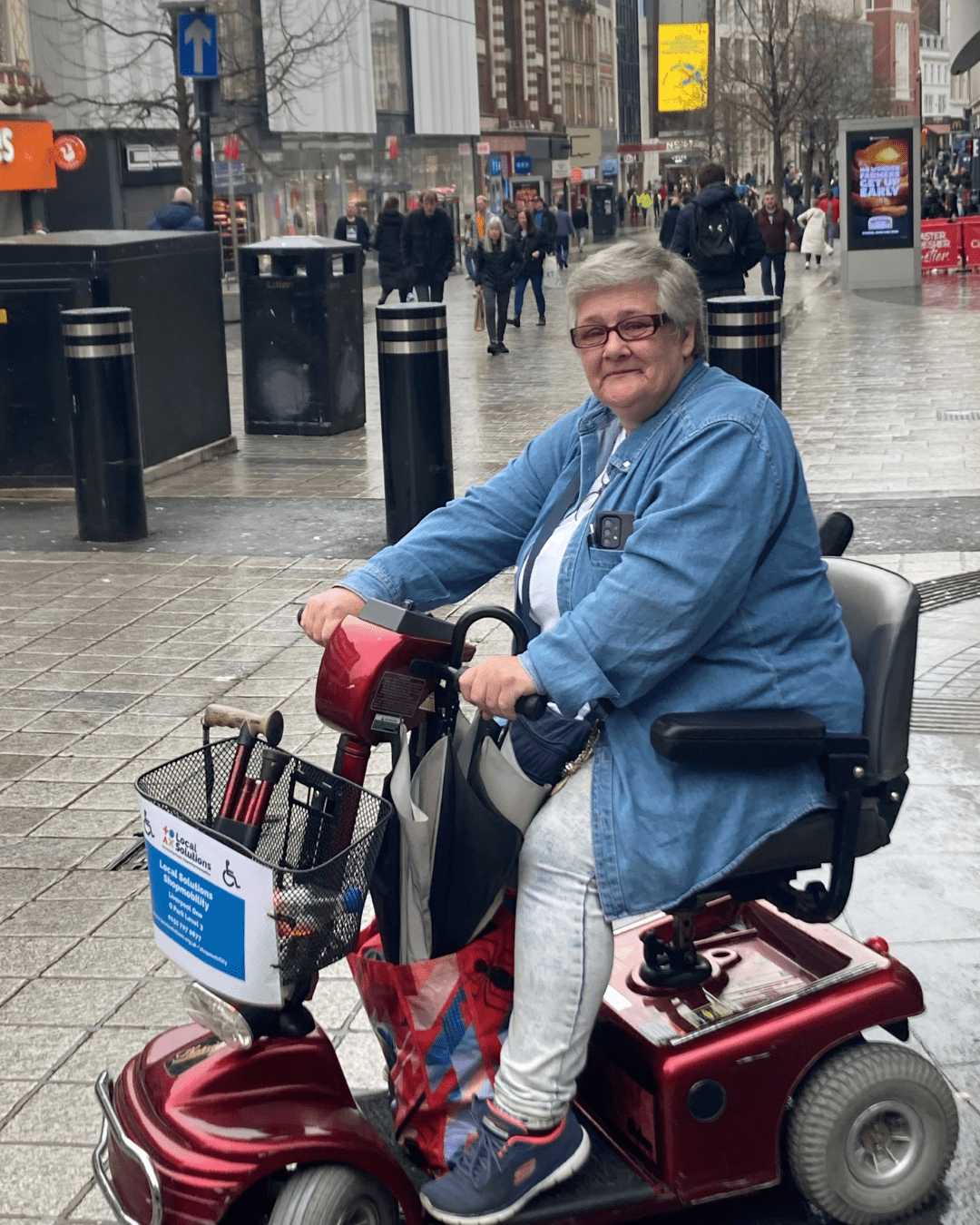 Mobility scooter hire at Liverpool Shopmobility